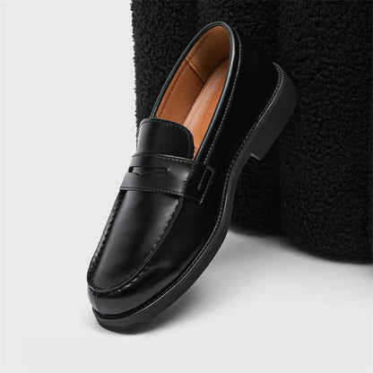 Handmade Casual Shoes Hot-selling Slip-on Flats Leather Mens Dress Loafers Luxury Comfy Moccasins Male Walking Business Shoes