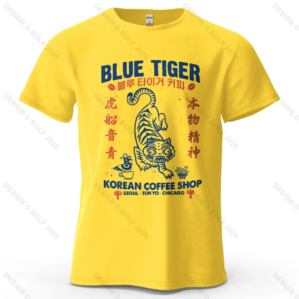 Trendy Printed Men's T-Shirt 100% Cotton Oversized Cultural Graphic Tees for Women Tops Tees Casual Streetwear