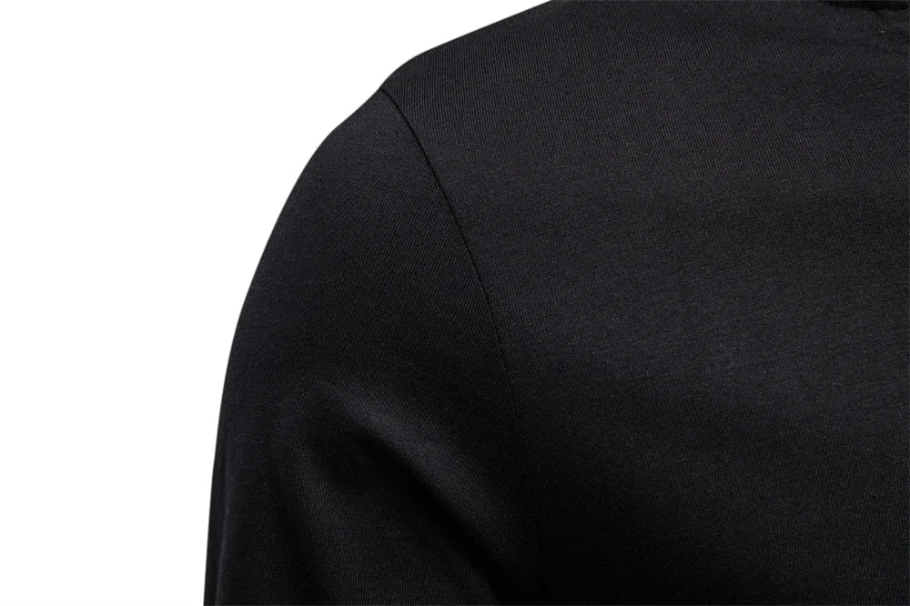 High Quality Men's long sleeve t-shirt Fashion pure 100% cotton henley collar T shirt man polera manga larga hombre