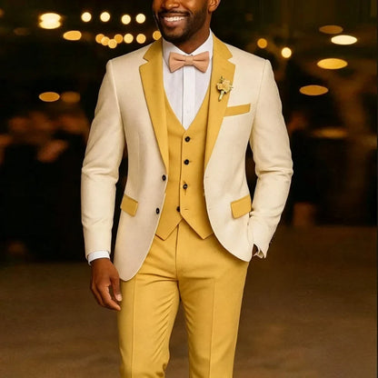 Slim Fit Wedding Suits for Men Sage Green Groom Tuxedo Formal Blazer Vest Pants Set for Prom Party Banquet wedding suits for men