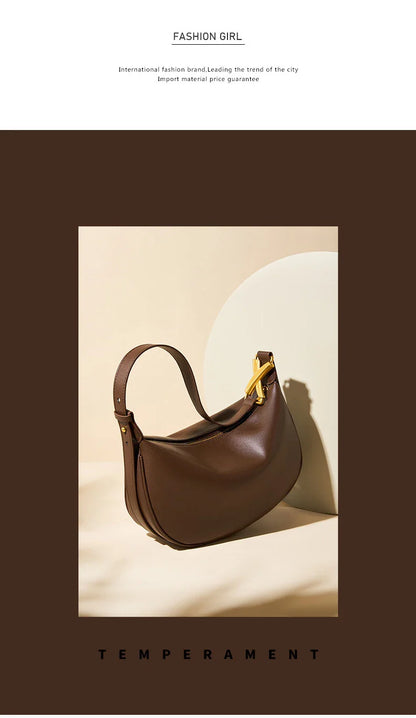100% Genuine Leather Women's Tote Bag Luxury Brand Designer Women Shoulder Crossbody Bag High Quality Cowhide Female Handbags