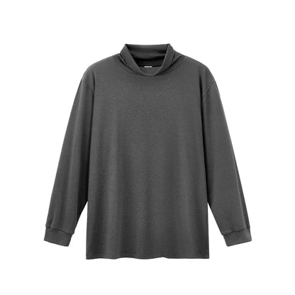 Autumn New Arrival Slim Fit Long-Sleeved Wool Turtleneck Base Layer T-Shirt High-quality Men's Slim-fit Undershirt-190g