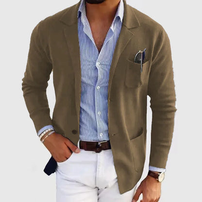 2026 New Men's Blazer Jackets Fashion Slim Fit Solid Single-breasted Suit Coats Business Casual Outerwear Wedding Suits for Men