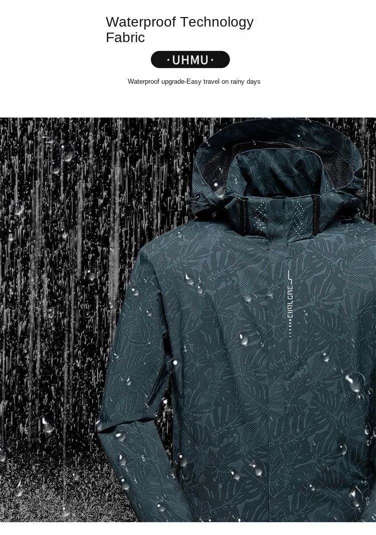 Man 2026 New Spring Autumn Leisure And Comfortable Outdoor Zipper Windbreaker Fashion Printed Windproof Jacket