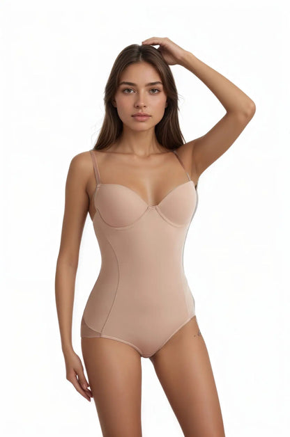 Women Shapewear Bodysuit Steel Boned Corset Tummy Control Slimming Body Shaper