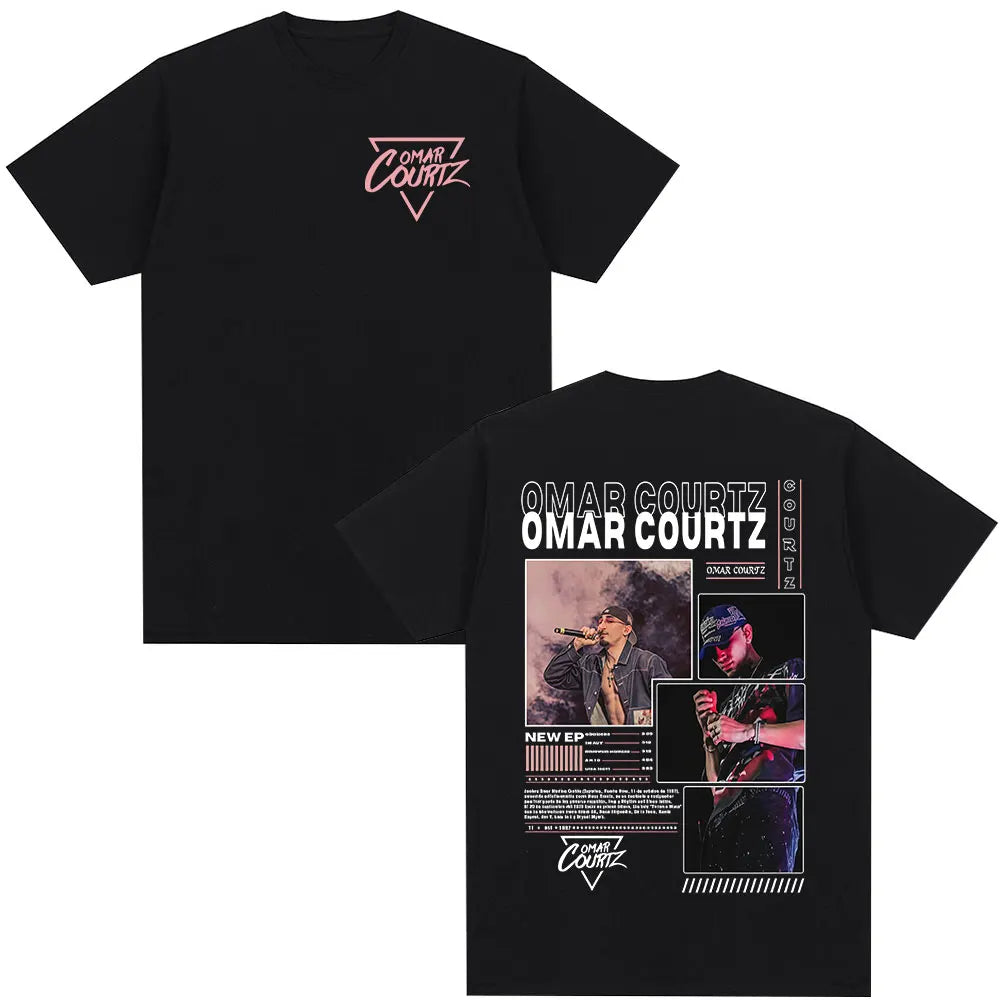 Omar Courtz Primera Musa Album Tour Merch T Shirt Men Women Clothing Hip Hop Fashion T-shirt Casual Cotton Short Sleeve T-shirts