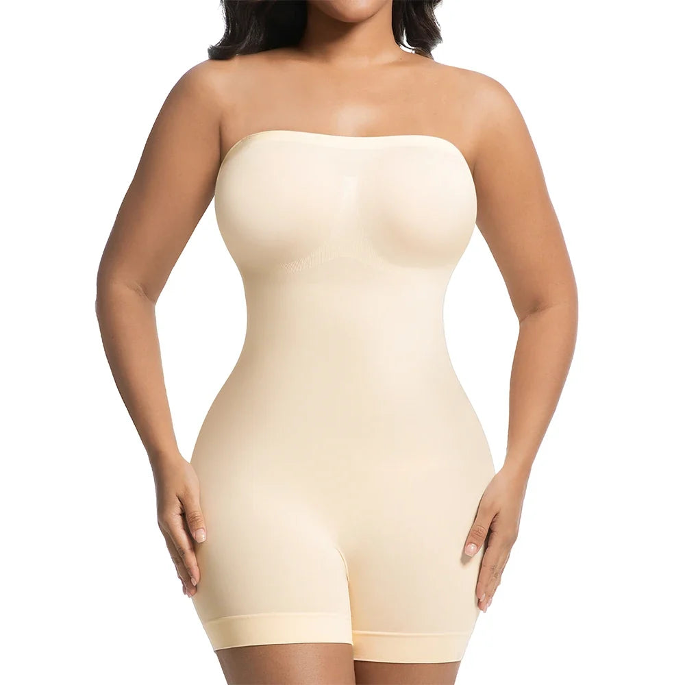 Women Strapless Shapewear Bodysuits Tummy Control Butt Lifter Body Shaper Waist Trainer Sculpting Underwear Shape wear