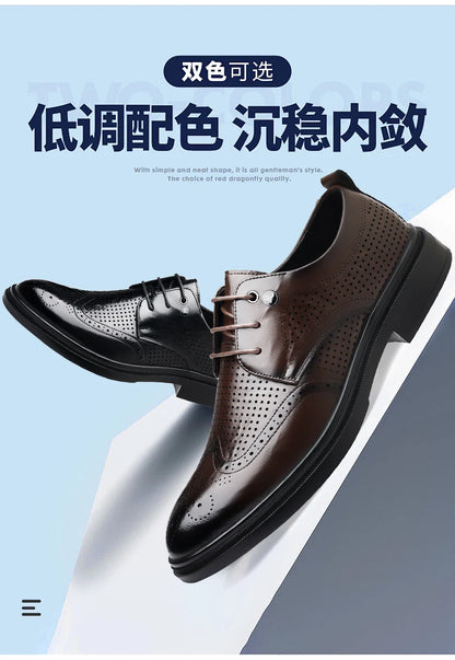 Handmade Men's Oxford Shoes designer Brogue Men Leather Shoes Luxury Fashion Wedding Shoe Business Office Men's Shoes Size 38-44