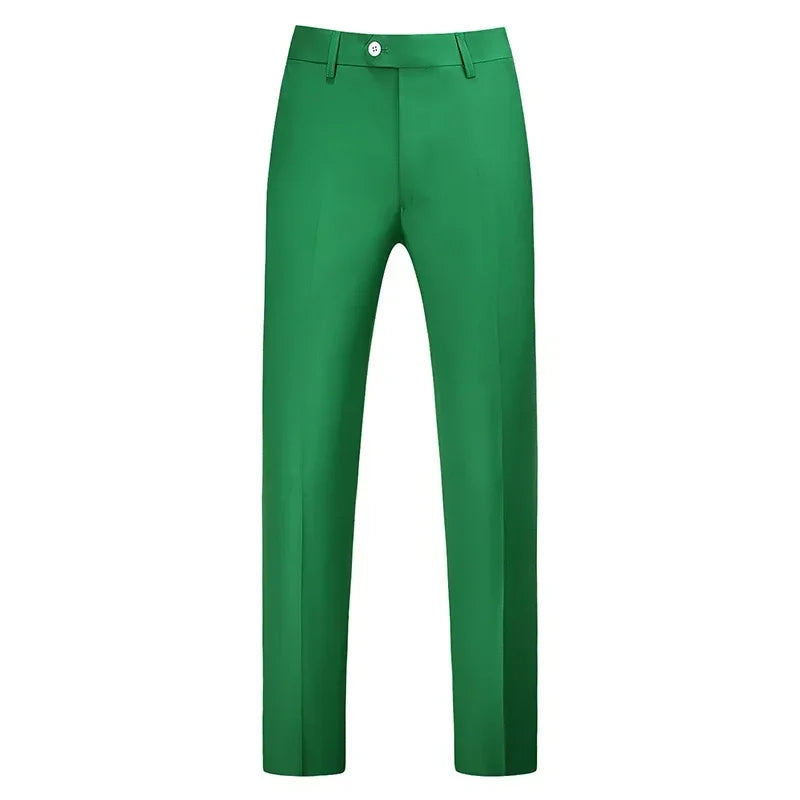 Men Dress Pants Solid Color Slim Fit Business Casual Office Wedding Formal Trousers High Quality Men Clothing Suit Pants 29-40