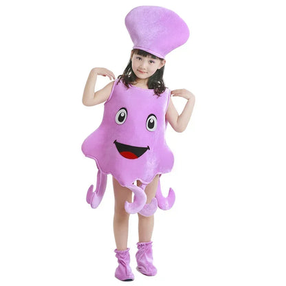 Children's Adorable Marine Animal Costumes Ocean-themed Party Outfits Starfish And Lobster Costumes Stage Performance Attire