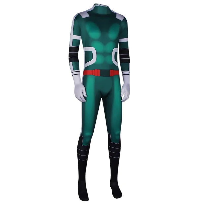 Kids Halloween 3D Print Jumpsuit My Hero Academia All Might Boku Fighting Izuku Midoriya Cosplay Costume Men Bodysuit Outfits