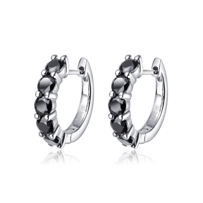 100% Real 3.5mm 0.2ct Moissanite Hoop Earrings for Women S925 Sterling Silver Earring Luxury Designer Wedding Fine Jewelry