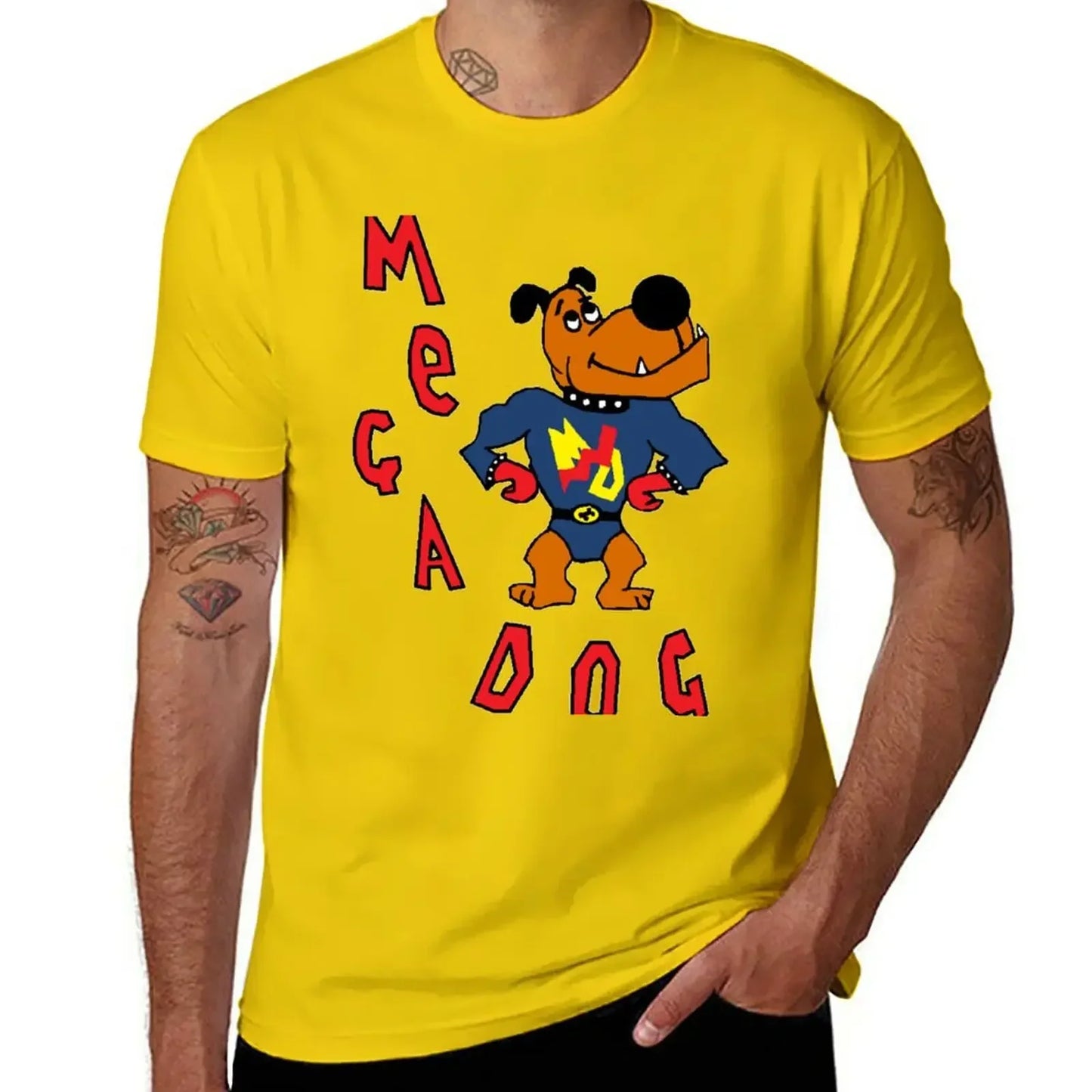T shirt vintage t shirt mens t shirt graphic New Skins UK - Sid Jenkins Mega Dog Design T-Shirt  men clothing harajuku