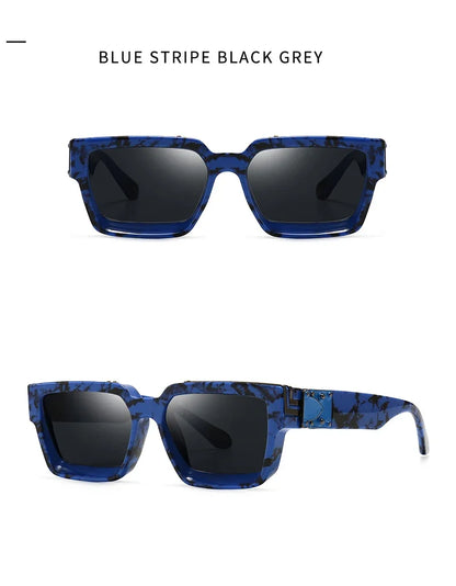 Cycling Brand Rectangle Sunglasses Men Women Luxury Shades Retro Square Sun Glasses Eyewear Trend Punk Eyeglasses For Male