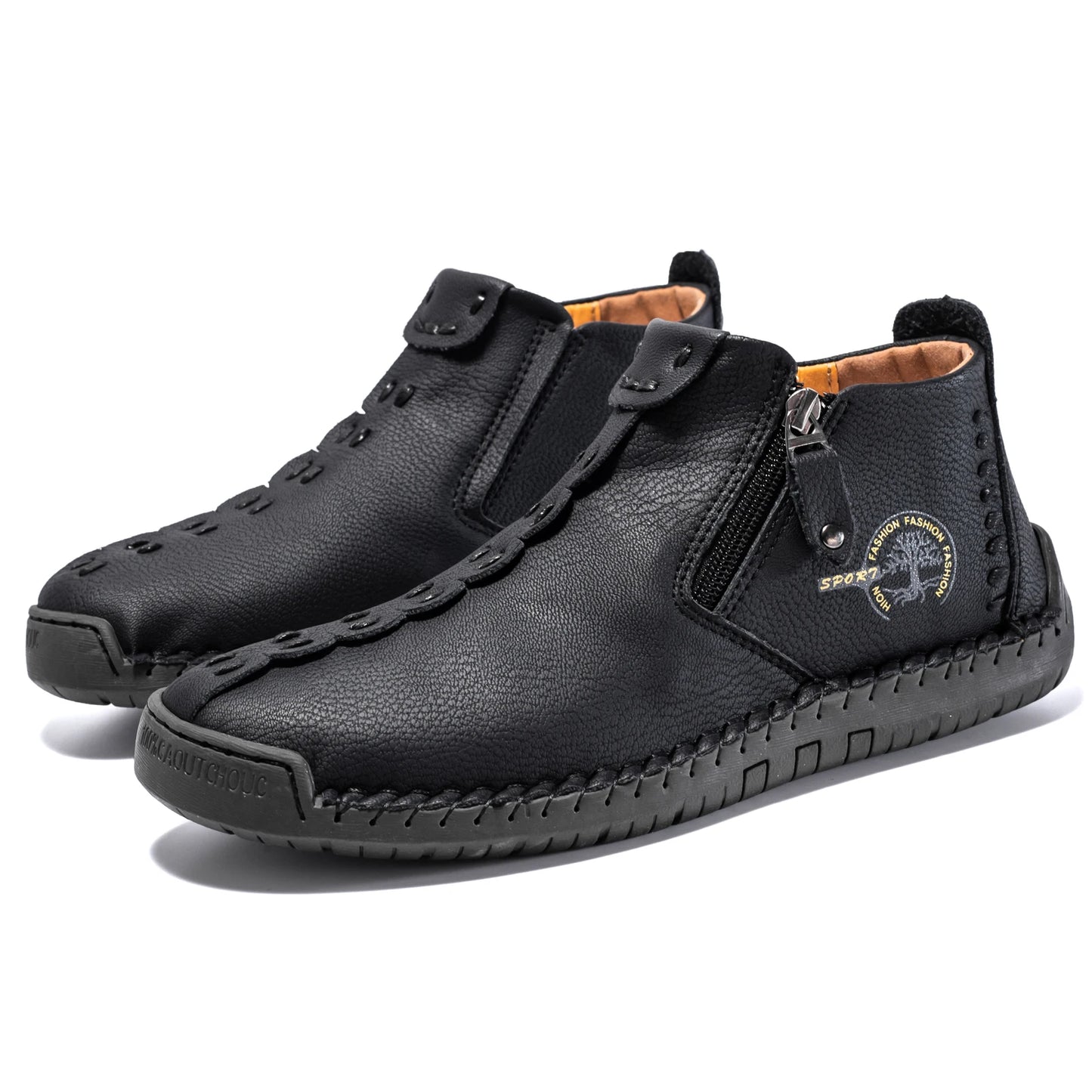 2026 New Style Comfortable Loafers Fashion Ethnic Style Casual Shoes Men's Slip-on Spring Breathable Boots Plus Size Ankle Boots