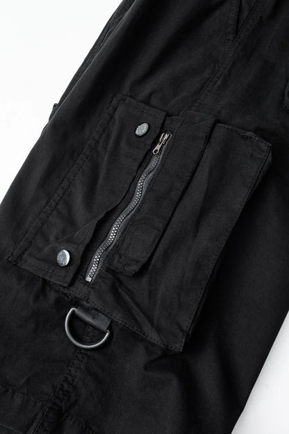 Mid Length Breathable Straight Leg 5 Inch Street Short Men's Summer Thin Washed Cotton Cargo Shorts Loose Casual Trend Sports