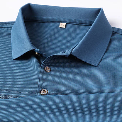 Retro men's short sleeved polo shirt summer fashion pocket stripe high-end custom design comfortable cotton top casual T-shirt