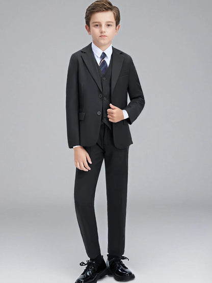 Back-to-school Season Boys Suit 5 Piece Jacket Vest Trousers Shirt Tie random Children's Suits Wedding Performance Formal