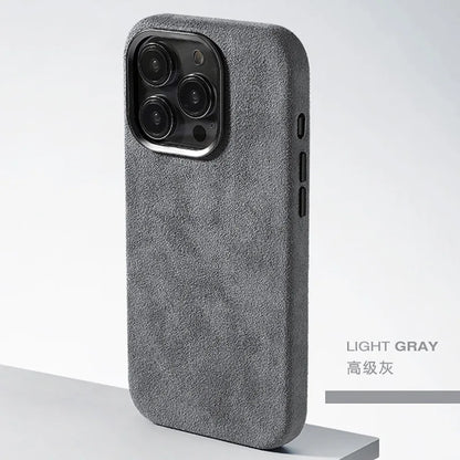 Premium Soft Suede Metal Camera Lens Protection Magnetic Phone Case for IPhone 16 15 14 Plus 13 12 Pro Max shockproof Back Cover
