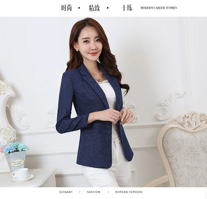 Fashion Women Blazers Jackets Work Office Lady Suit 2025 Slim Single Breasted Business Female Blazer Coats Formal Veste Femme