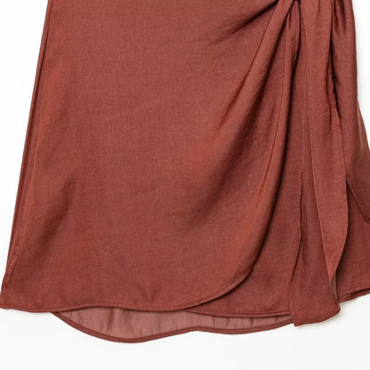 sexy Dress for Women Fashion Summer New Sleeveless Backless brown Hanging neck collar Chic Female Evening Dresses Mujer