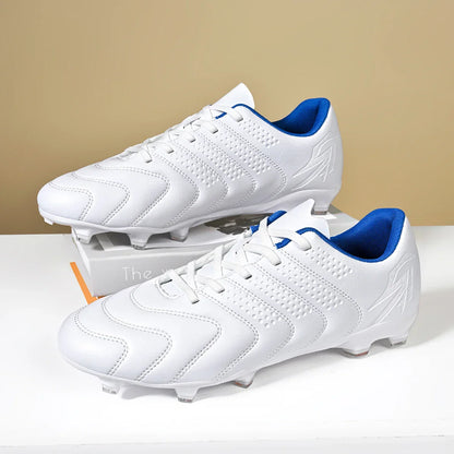 AG/FG Soccer Boots Unisex Youth Adult PU Fabric Upper TPU Sole Non-Slip Wear-Resistant Outdoor Sports Pitch