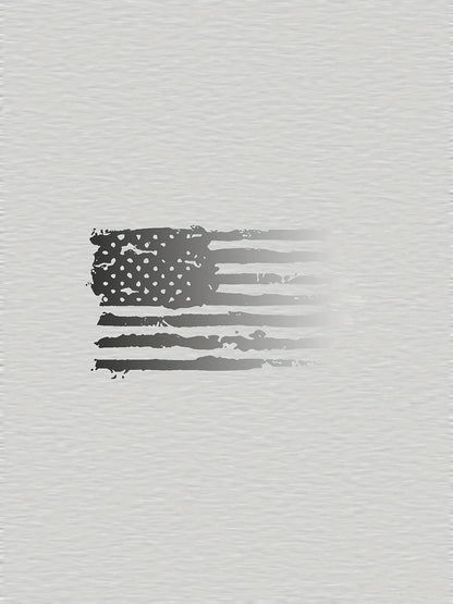 Men's summer 100 cotton fashionable casual loose plus size American flag printed sports round neck short sleeved T-shirt top