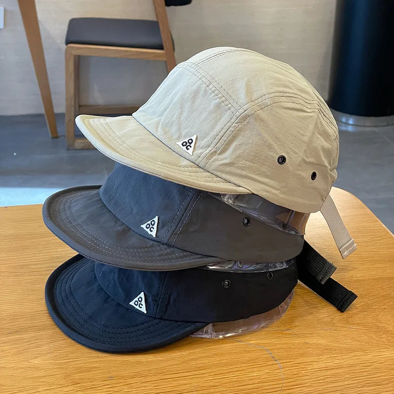 Japanese Quick Drying Baseball Hat Women Men Summer Outdoor Sunscreen Casual Versatile 5-flap Tooling Camping Hat