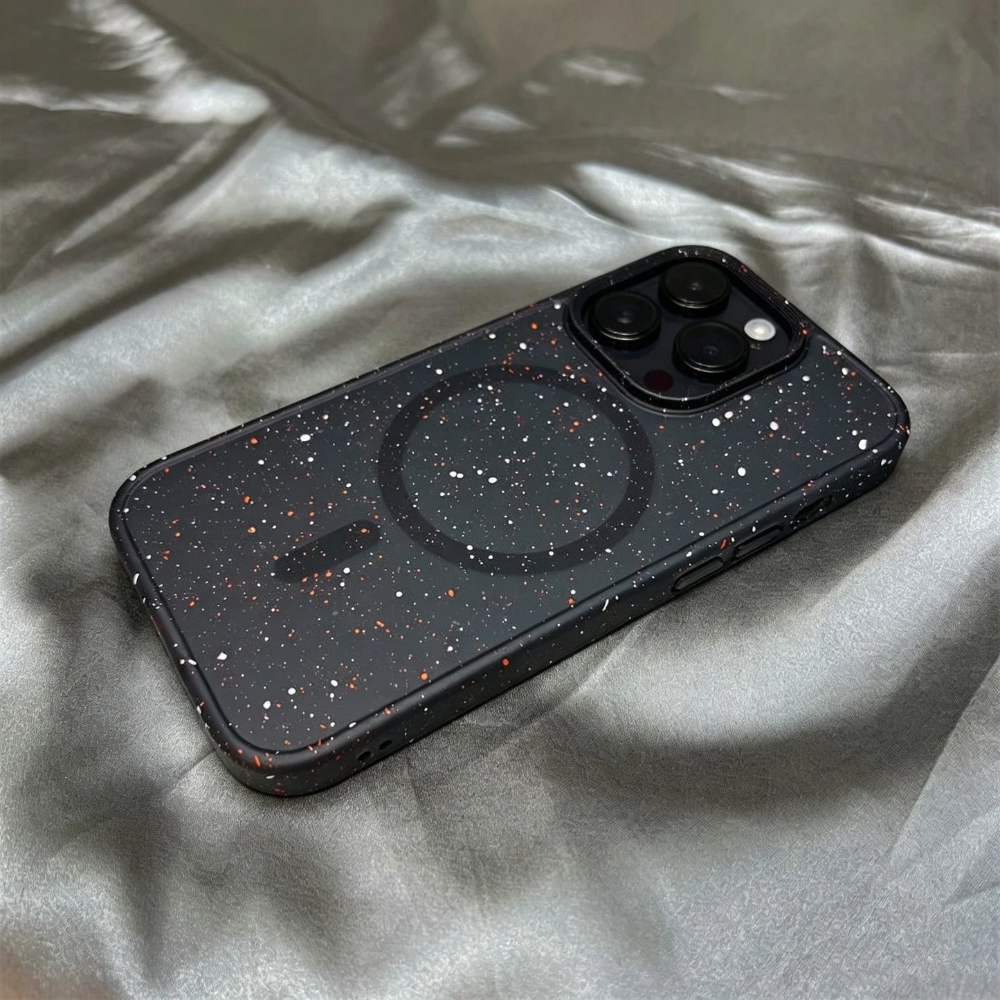 Art Ink Dots Pattern Silicone Soft For MagSafe Phone Case For iPhone 17 Air 16 15 14 13 Pro Max Magnetic Wireless Charge Cover