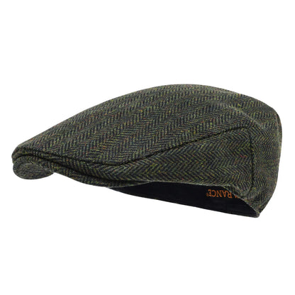 Men's Herringbone Flat Ivy Newsboy Hat Wool Blend Gatsby Cabbie Cap