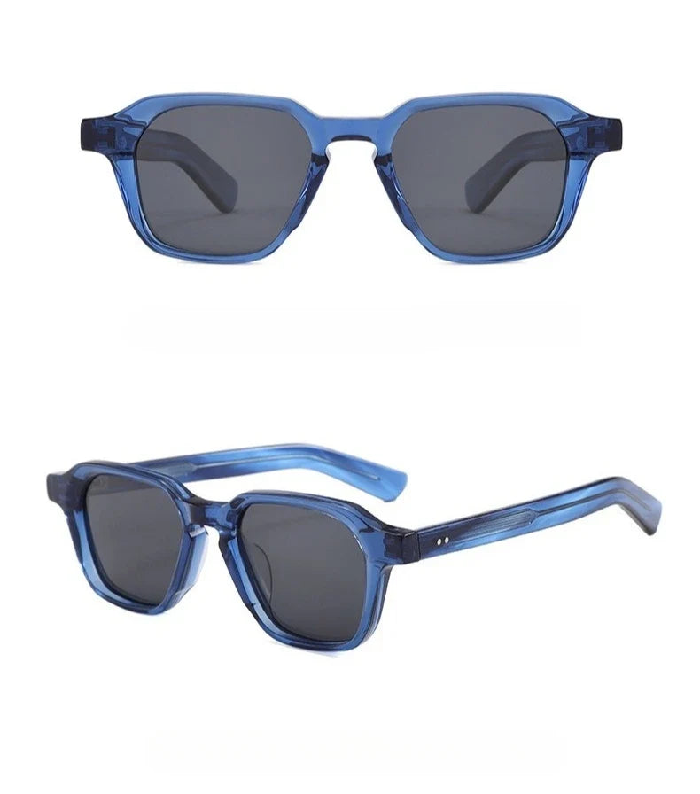 Fashion New Square Polarized Men Sunglasses High-end Acetate Women Outdoor Driving UV400 Sun Glasses Support Prescription Lenses