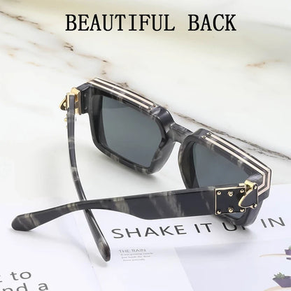 Millionaire Square Sunglasses For Men Vintage Luxury Sunglasses Women Retro Shades Fashion Glasses Gafas De Sol Sonnenbrille Sun