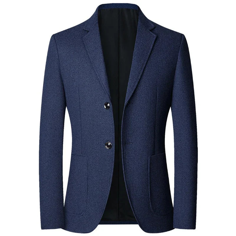 Brand 2026 Spring Elegant Blazer for Men Long Sleeve 2 Button Wedding Party Easy Care Business Blazers Suits Men