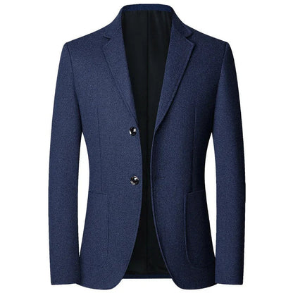 Brand 2026 Spring Elegant Blazer for Men Long Sleeve 2 Button Wedding Party Easy Care Business Blazers Suits Men