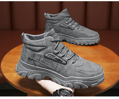 2024 new Winter Fashionable Sports Boots Anti Slip Outdoor Work Short Boots Comfortable Sport Casual Men's Mountain Shoes