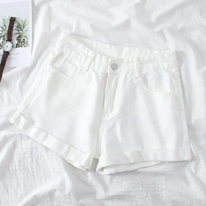 Summer Female Classic Korean Thin Jeans Women Fashion High Waist Short Pants Hot Sale Girls Casual Denim Shorts