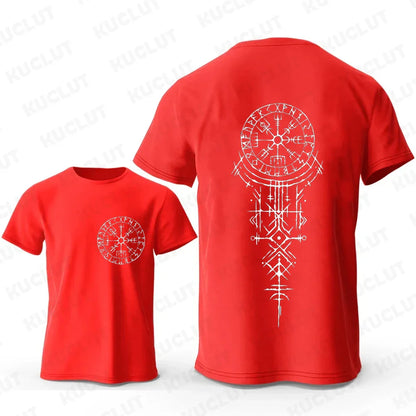 Viking Runic Compass Graphic T Shirts Funny Trip Tshirts Short Sleeve Tops Fashion Casual Harajuku T-shirts Men Brand T-shirts