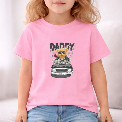 Children Short-sleeved T-shirt+Shorts black Boys Girls Toddler 3-12Yrs Sports Set Summe cool Tshirt Wealthy Bear Clothing