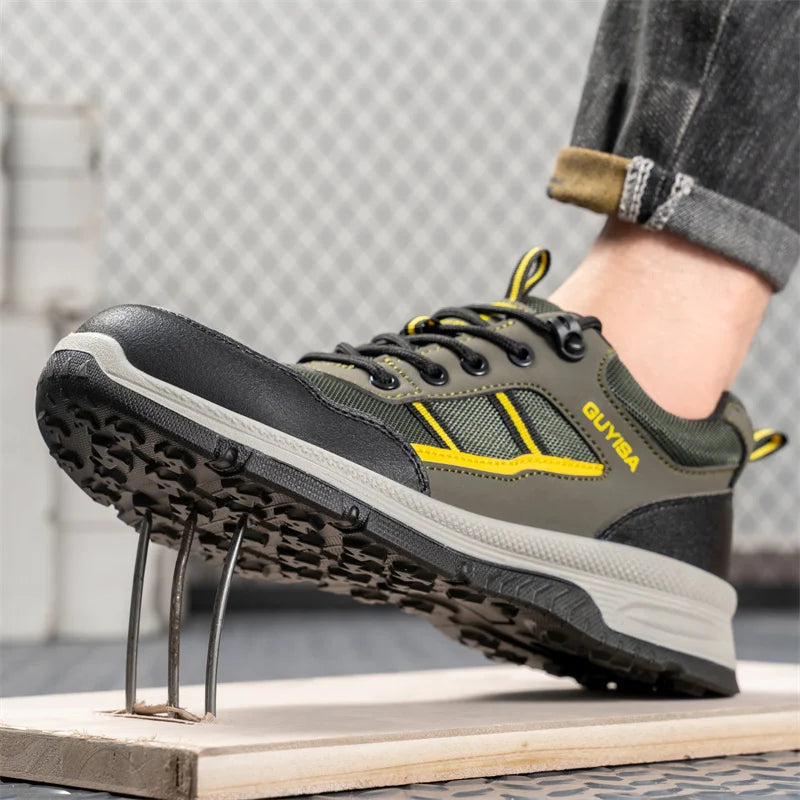 Latest 2024 Fashion Insulation 10KV Men Safety Work Shoes Sneakers Steel Toe Anti Smashing Indestructible Male Footwear