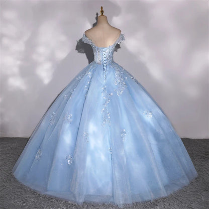 Shiny Party Dresses 15 Quinceanera Dresses Ball Gown Elegant Off Shoulder 15 Year Old Dress Customized Prom Gown Plus Size