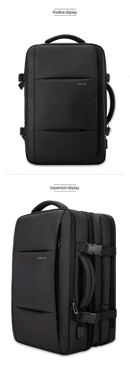 Business Backpack for Men Waterproof Anti-Theft 15.6” Laptop Backpack Casual Large Capacity Expandable Travel Bag Short Trip
