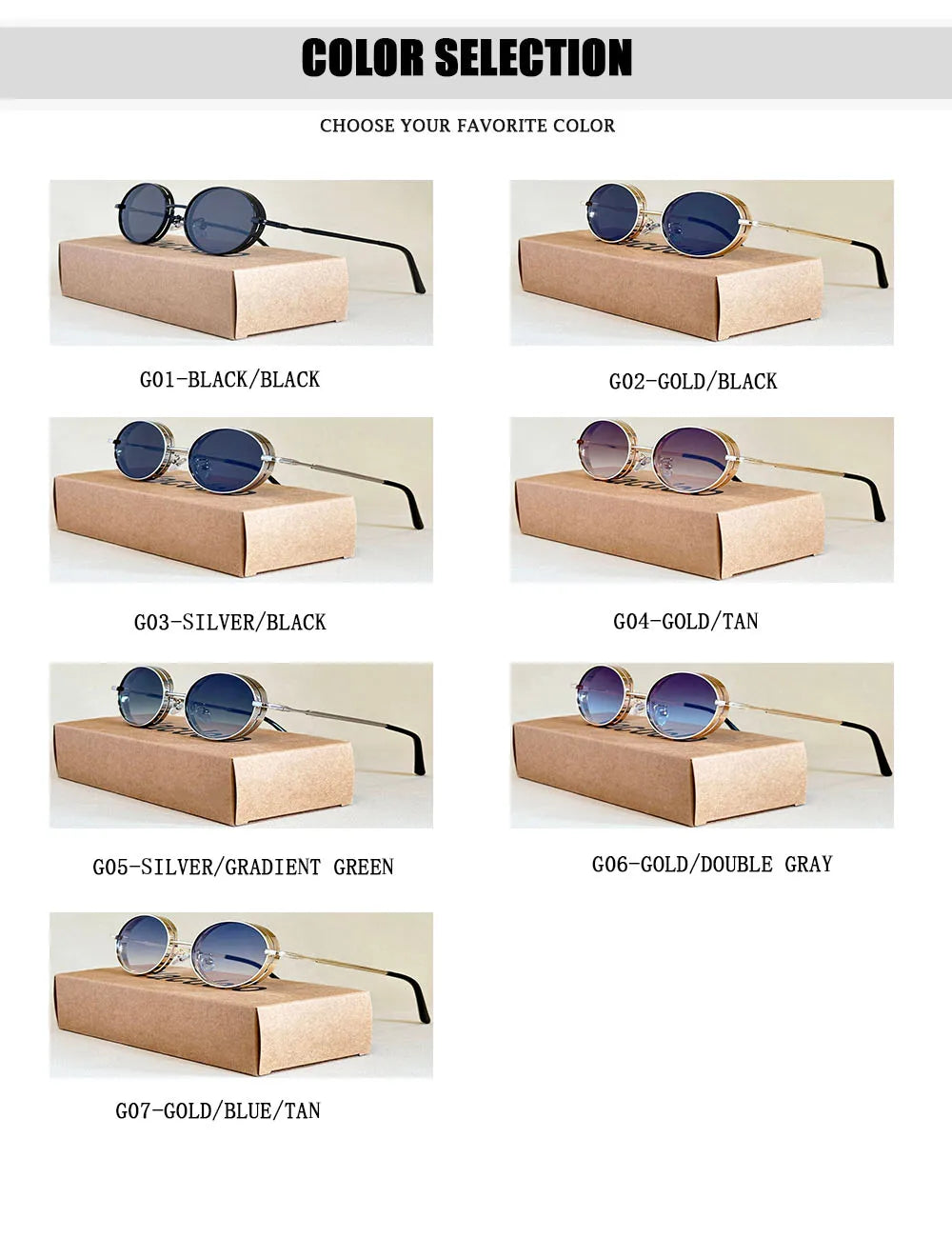 2025 Oval Sunglasses Women Trendy Retro Vintage Steampunk Sunglass Men Fashion Glasses Lentes De Sol Mujer Lunette Soleil Femme