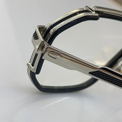 Luxury 0683 Alloy Sunglasses Men Brand Design Women Top Quality Hollow Top Quality Original Irregular Square Classical with Case