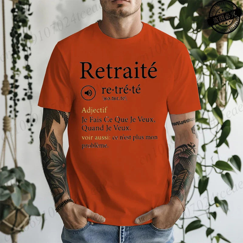 This Is No Longer My Problem Retirement T Shirt Harajuku Casual Fashion Loose Tee Tops Funny French Humnor Retired Papa T-shirt
