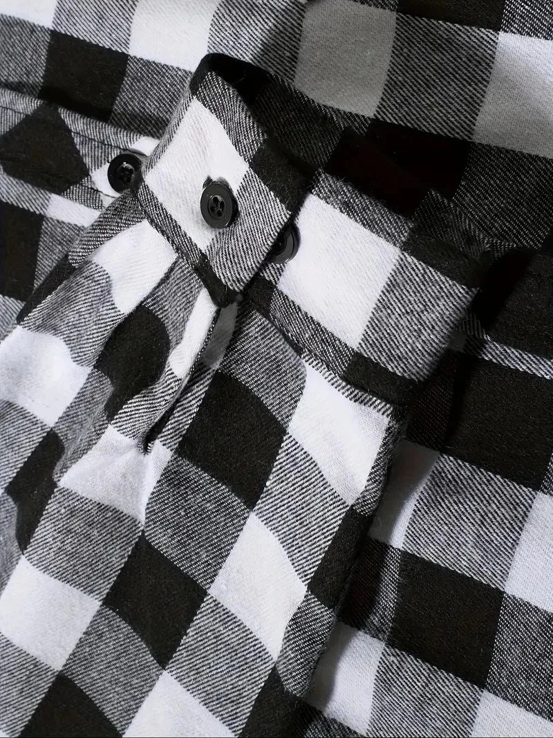 Spring Autumn Men Hoodie Sweatshirt Classic Plaid Casual Button Hooded Long Sleeve coat Double Pockets Hoodie men cardigan Tops