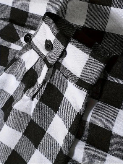 Spring Autumn Men Hoodie Sweatshirt Classic Plaid Casual Button Hooded Long Sleeve coat Double Pockets Hoodie men cardigan Tops
