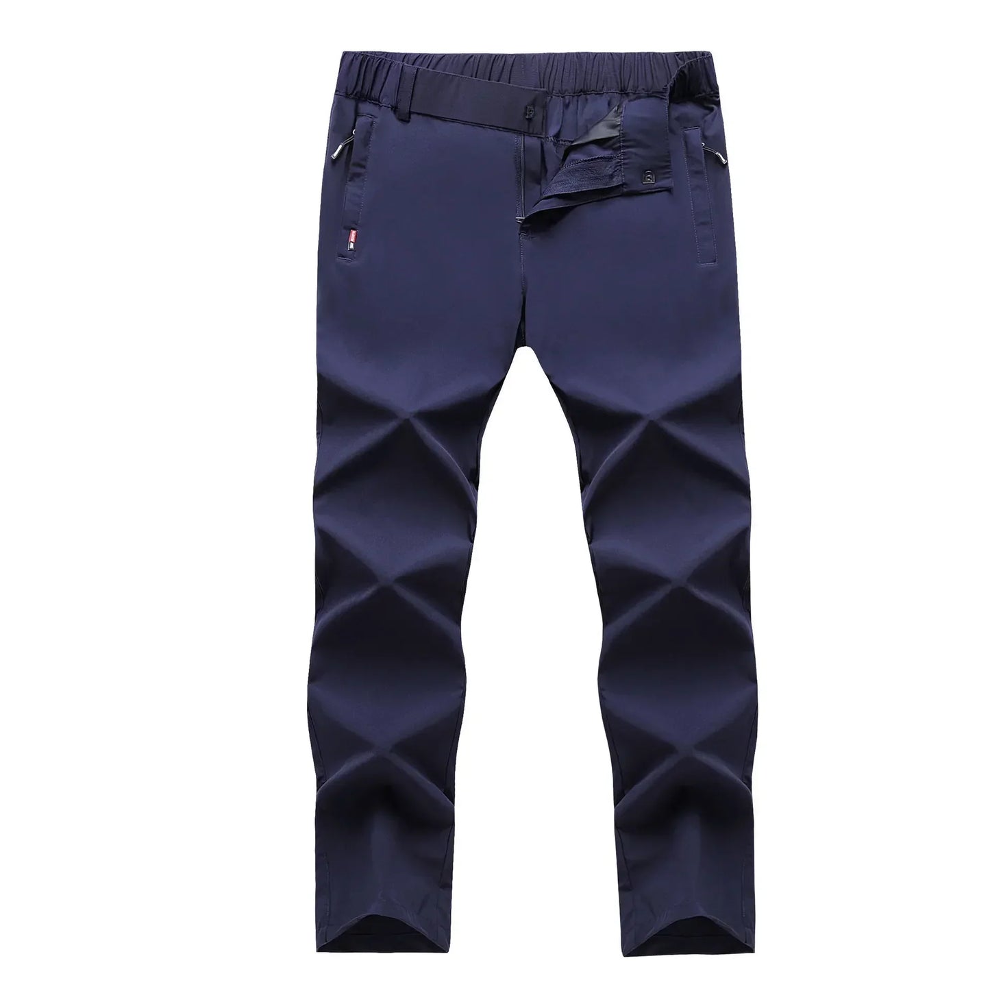 Ice Silk Men's Summer Pants Elastic Waist Straight Leg Trouser Male Quick Dry Big Size Large Plus Stretch 6XL 7XL Work Outdoor