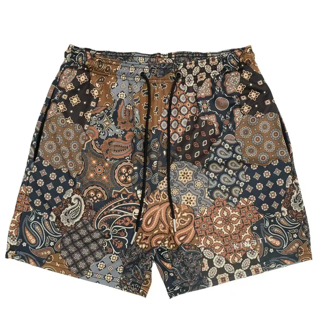 Summer Trend Motorcycle Shorts Mens Quick Dry Clothing Casual Short Pants Gym Fitness Sports Mesh Basketball Sweatpants
