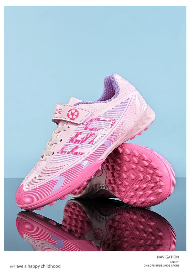 Kids Soccer Shoes Cleats Professional School Football Boots Grass Training Sport Footwear Boys Outdoor Futsal Soocer Boots 30-38