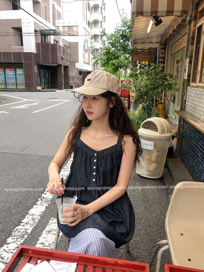 Korean Sle ort Denim Overalls Women's Faionable Summer Dr Vest Dr No Brand Commute Sle 00% Other Material